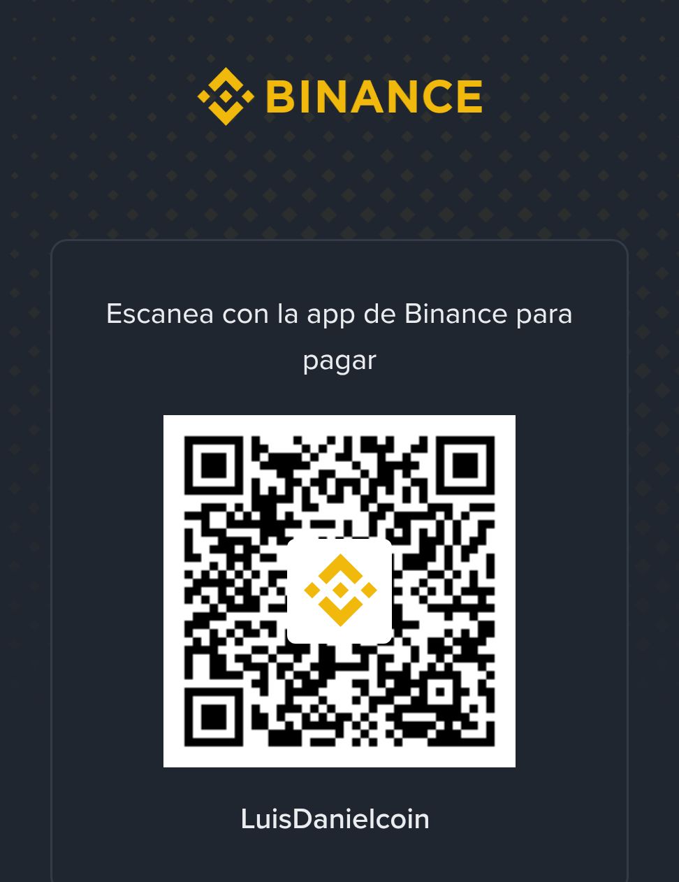 Código QR Binance Pay